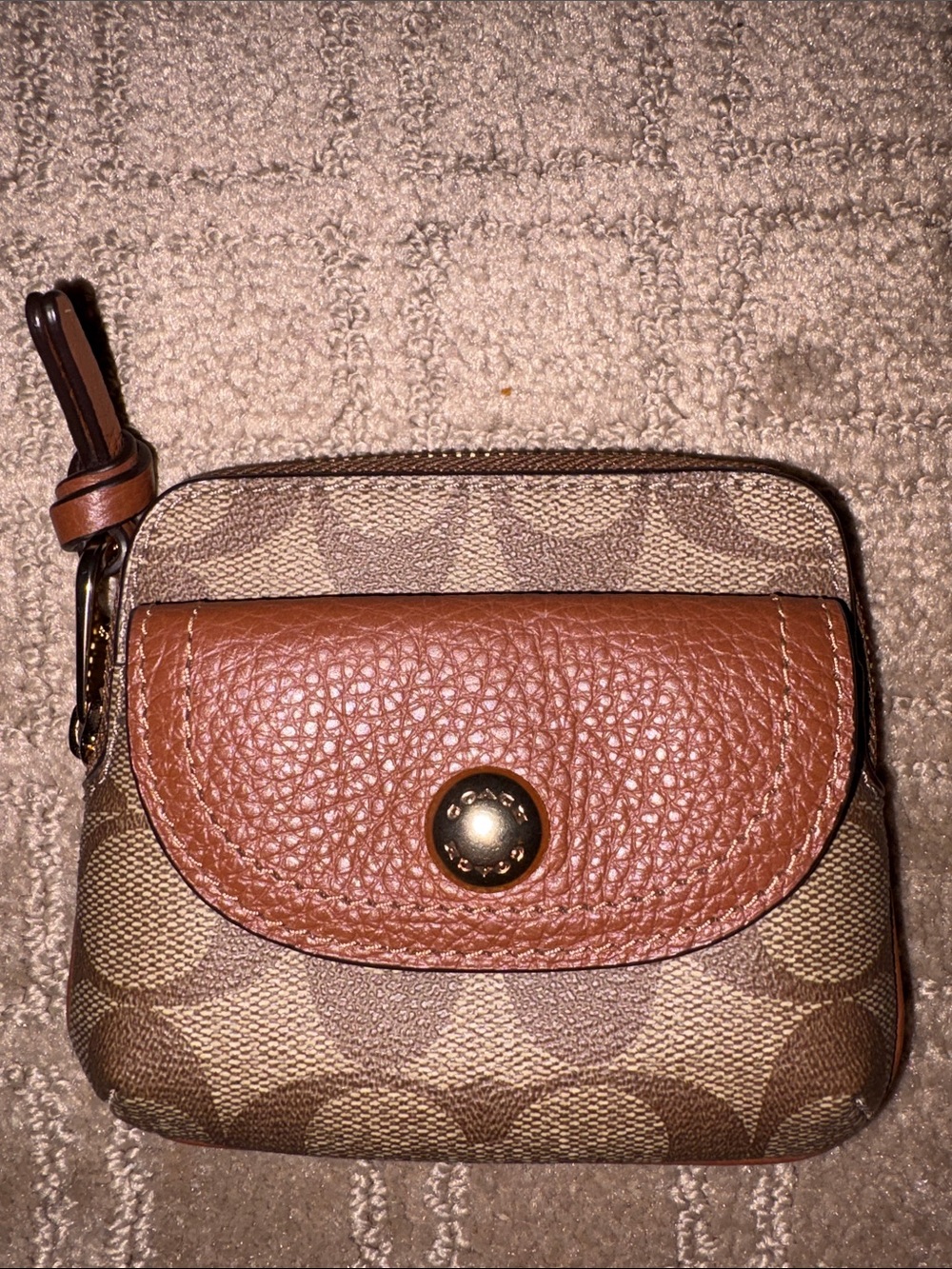 Coach Pennie Card Case in Signature Canvas